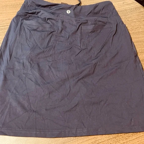 Everyday Drawstring Navy Mini Skirt - Picture 3 of 8